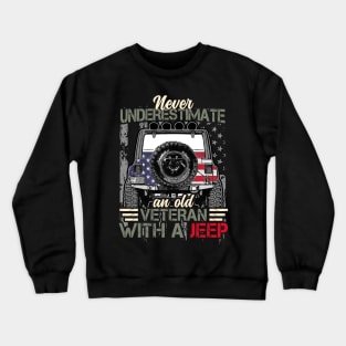 Jeep Veteran Grandpa Crewneck Sweatshirt